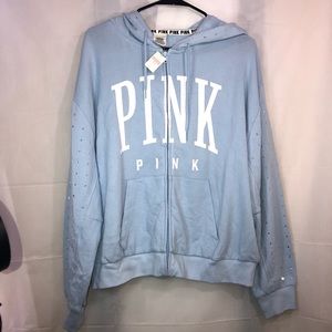 Vs pink full zip sweater
